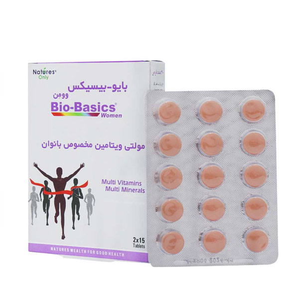 قرص مولتی ویتامین بایوبیسیکس نیچرز اونلی مخصوص بانوان 30 عدد