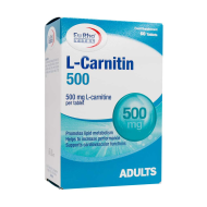  قرص ال کارنیتین 500 یوروویتال 60 عددی