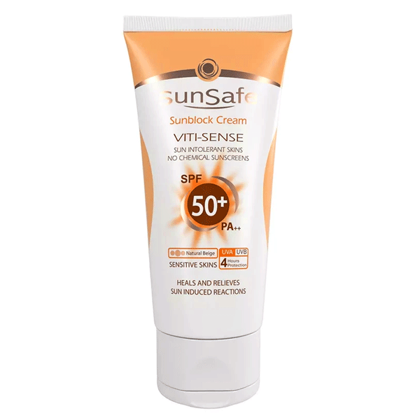 سان سیف کرم ضد آفتاب ویتی سنس بژ طبیعی SPF 50