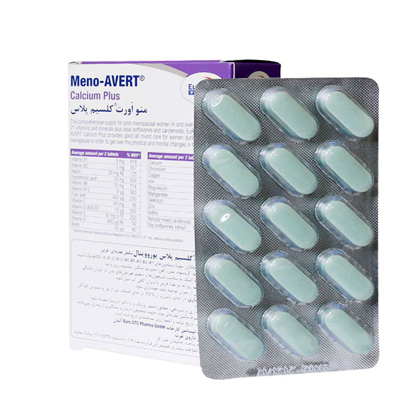  قرص منو اورت Meno-AVERT یوروویتال  60 عددی