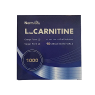 محلول خوراکی ال کارنیتین نورم لایف 1000 میلی گرم  10 عددی