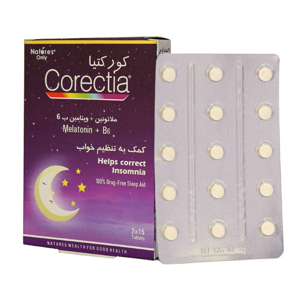 قرص کورکتیا ملاتونین 3 میلی گرم نیچرز اونلی 30 عددی