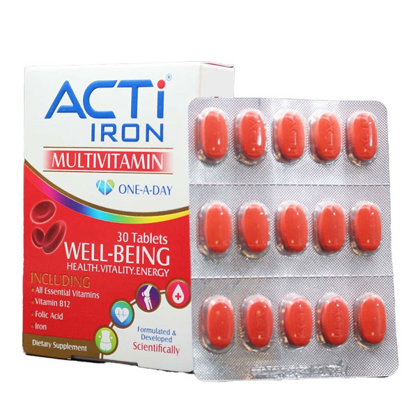 قرص اکتی آیرون acti iron لیبرتی سوئیس 30 عدد
