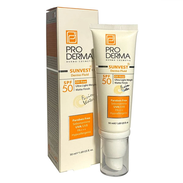  فلوئید ضد آفتاب فاقد چربی SPF50 پرودرما