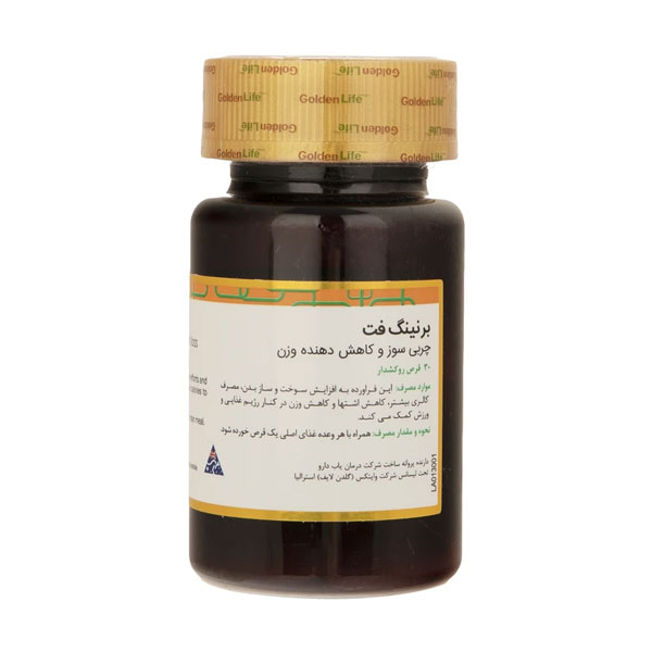  قرص برنینگ فت گلدن لایف 30 عددی