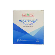 کپسول مگا امگا 9 7 6 3 باری ویتال 1000 میلی گرم 