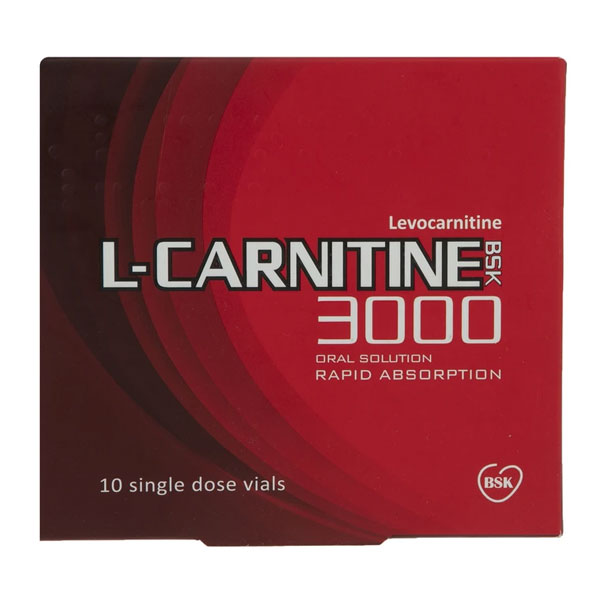 محلول خوراکی ال کارنیتین 3000 بی اس کی 10 عدد