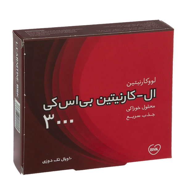 محلول خوراکی ال کارنیتین 3000 بی اس کی 10 عدد