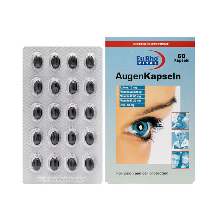 کپسول چشم اوژن یوروویتال بسته 60 عددی
