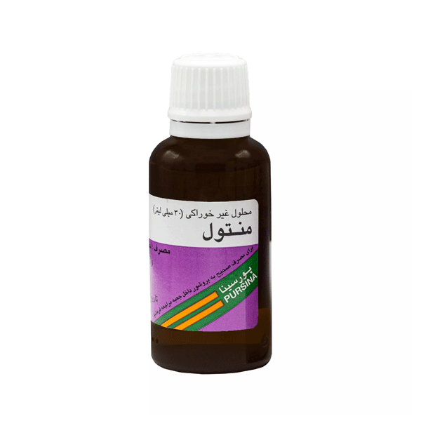 محلول غیر خوراکی منتول پورسینا 30 میلی لیتر
