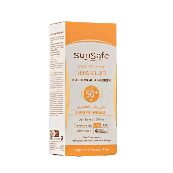 سان سیف کرم ضد آفتاب فاقد چربی SPF 50 رنگ روشن