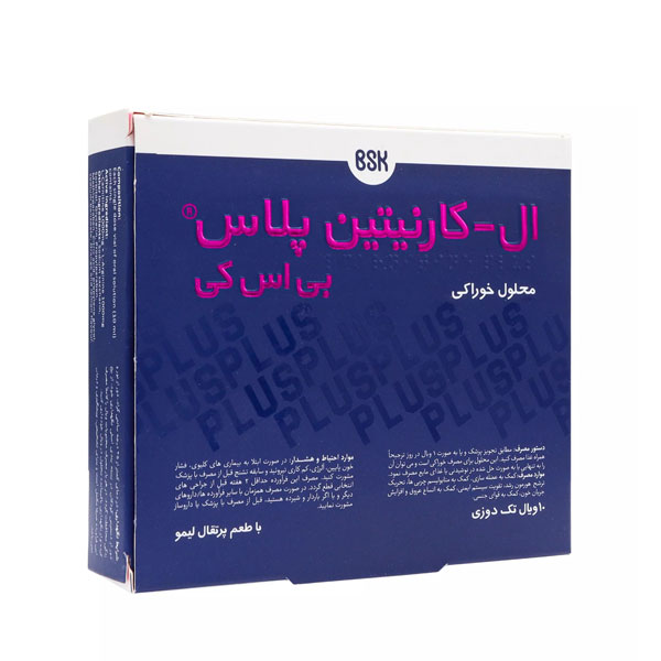 مکمل ویال ال کارنیتین پلاس 1000 بی اس کی 10 عددی