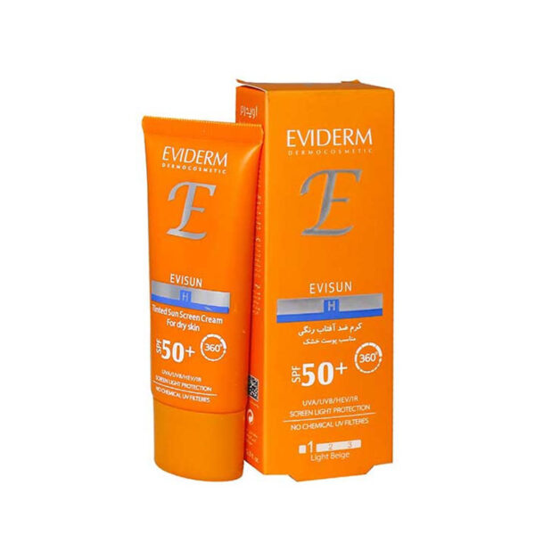 ضد آفتاب بی رنگ پوست خشک اویدرم SPF50 حجم 40 میلی لیتر