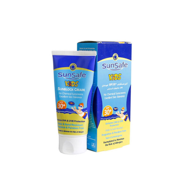 کرم ضد آفتاب کودکان سان سیف SPF30 مقدار 50 گرم