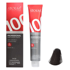 رنگ مو آتوسا شماره N1 حجم 100 میلی لیتر رنگ مشکی