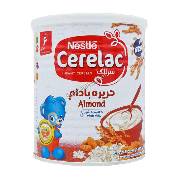 سرلاک حریره بادام به همراه شیر نستله 400 گرم