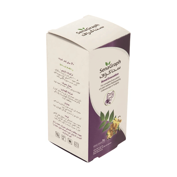 شربت سنا گراف ( تخلیه کننده کامل کولون) جهت عکسبرداری..