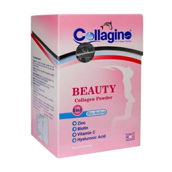 ساشه کلاژن بیوتی کلاژینو صورتی 30 عددی