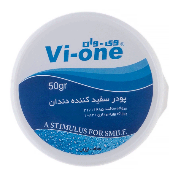 پودر سفید کننده دندان وی وان مدل اکالیپتوس (آبی) 50 گرم