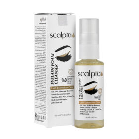 فوم شستشو آرایش چشم و مژه اسکالپیا مدل چای سبز