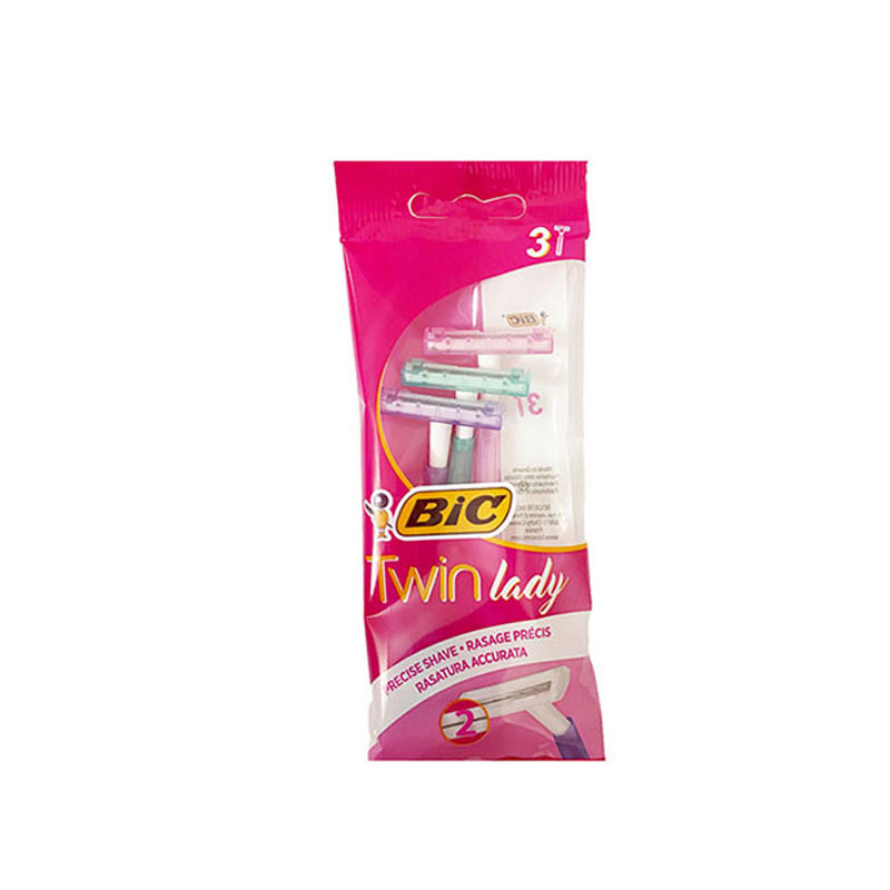 خود تراش بیک مدل توین لیدی بسته 3 عددی 2 لبه