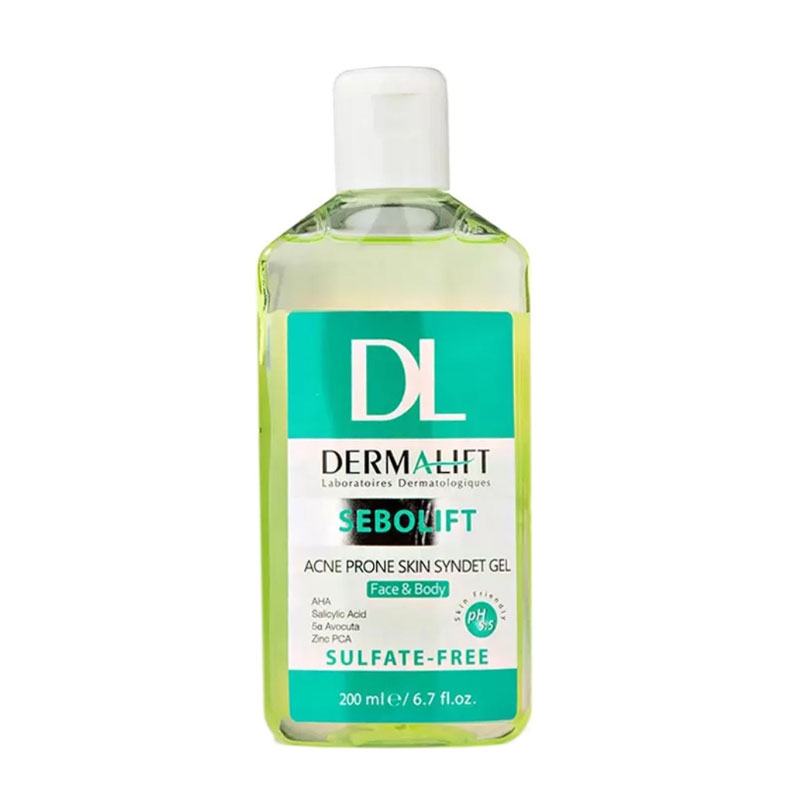 درماليفت ژل شستشوي صورت پوست چرب و جوش دار