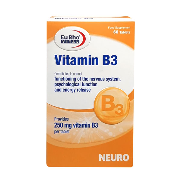 قرص ویتامین ب 3 یوروویتال 60 عددی