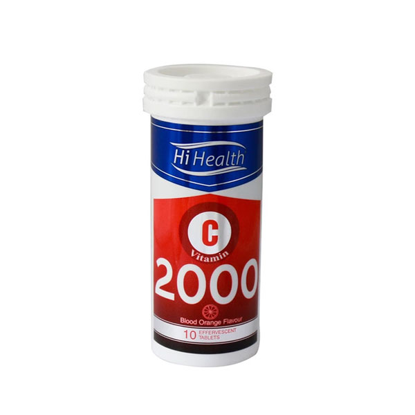 قرص جوشان ویتامین C های هلث 2000 میلی گرم 10 عددی