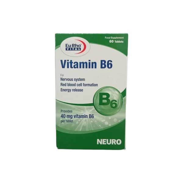 قرص ویتامین ب 6 یوروویتال 60 عددی