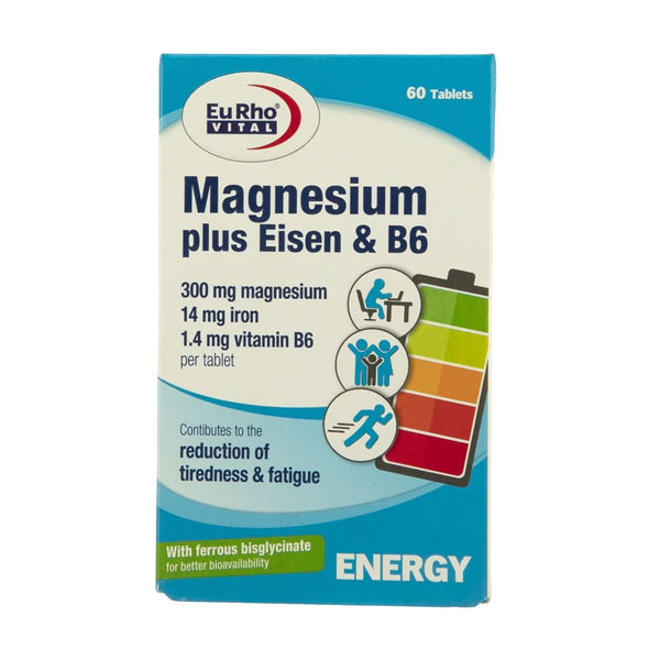 منيزيم پلاس ايزن وب6 قرص يوروويتال