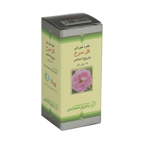 قطره خوراکی گل سرخ باریج اسانس 15 میلی لیتر