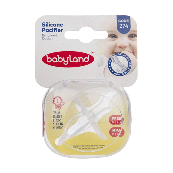 بيبي لند پستانک ارتودنسي تمام سيليکوني کد 274