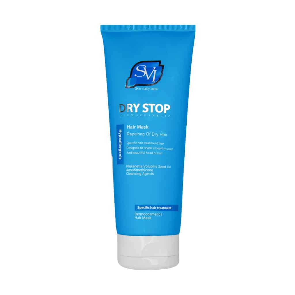 ماسک مو اس وی آی موی خشک و آسیب دیده مدل DRY STOP حجم 200 میلی لیتر