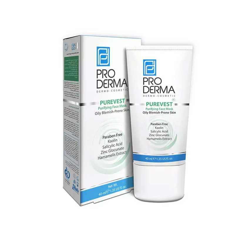 ماسک پاکسازی کننده پوست صورت پرودرما 40 میلی لیتر