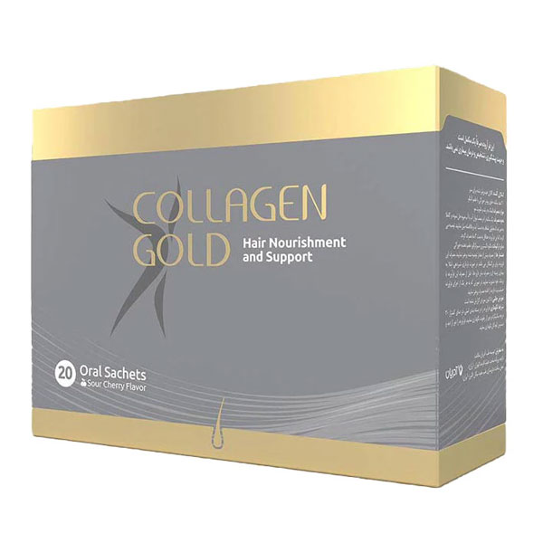ساشه کلاژن گلد مخصوص مو آدریان 20 عددی