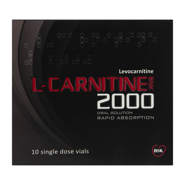 ویال خوراکی ال کارنیتین 2000 بی اس کی 10 عددی